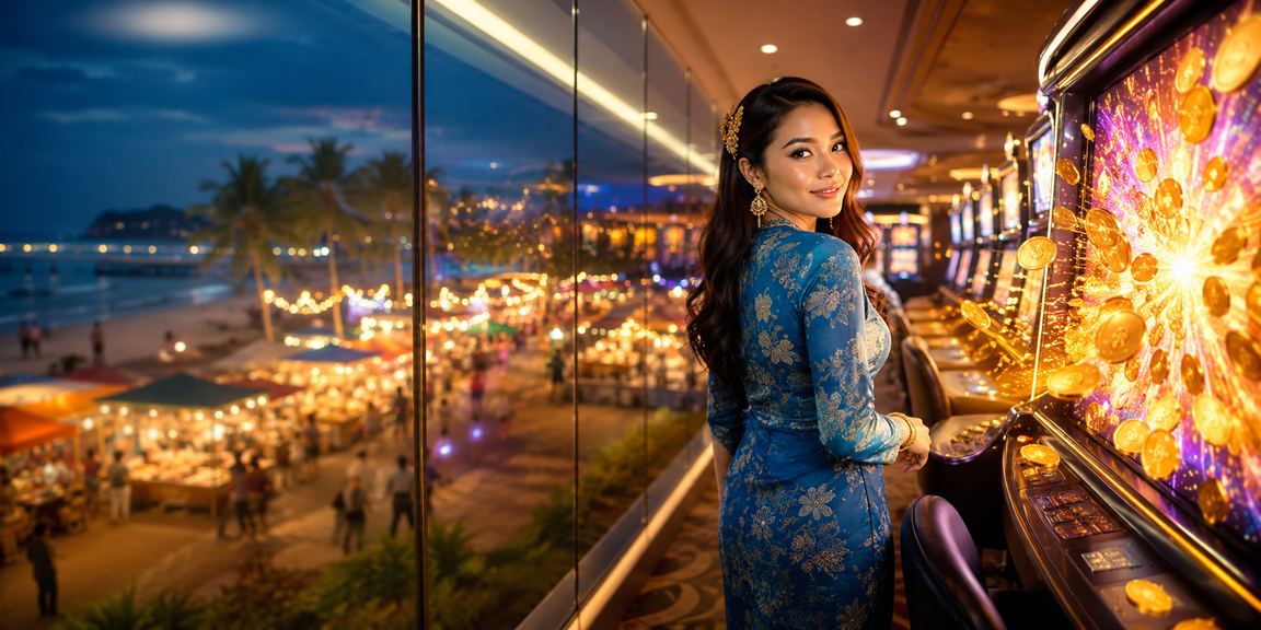 Pengguna VIP 85000 bermain slot game di Langkawi berbaju kurung