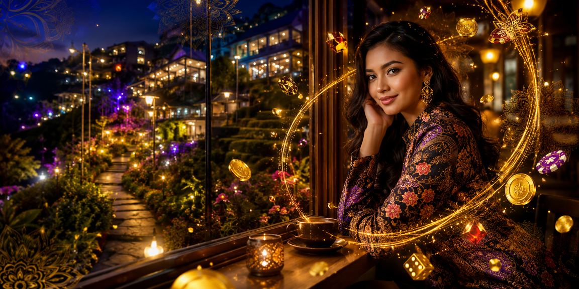 Pemain loteri Malaysia dalam suasana batik tempatan membeli nombor